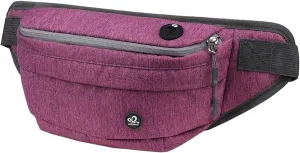 WATERFLY Fanny Pack for Men Women Water Resistant Large Hiking Waist Bag Pack Carrying All Phones for Running Walking Traveling
