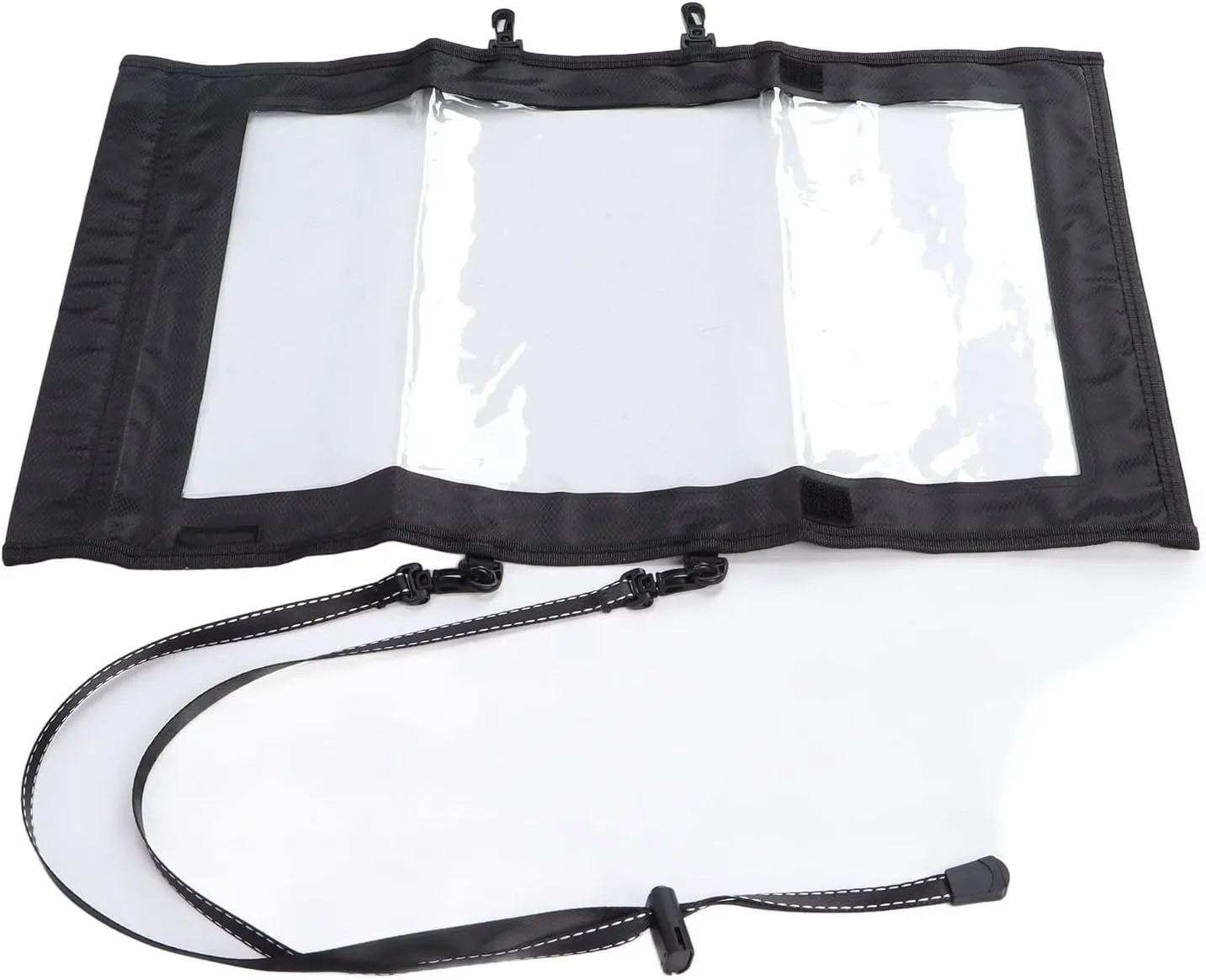 Waterproof Map Case Holder, Transparent Dry Bag Protector Pouch Watertight Map Carrier Map Storage Bag Folding Storage Pouch for Camping, Hiking, Documents, Electronics