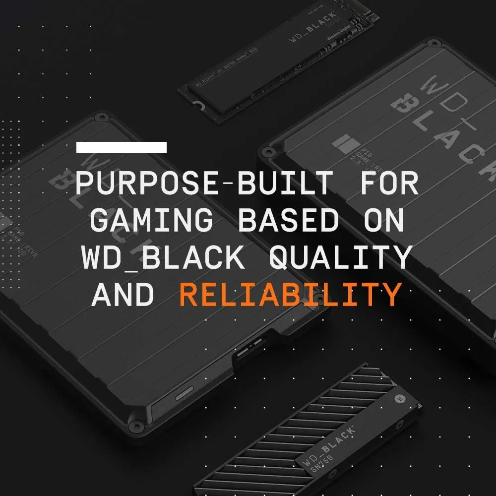 WD_BLACK 6TB P10 Game Drive for Xbox - 1-Month Xbox Game Pass, Portable External Hard Drive for On-The-Go Access to Your Xbox Game Library - WDBZRG0060BBK-WESN