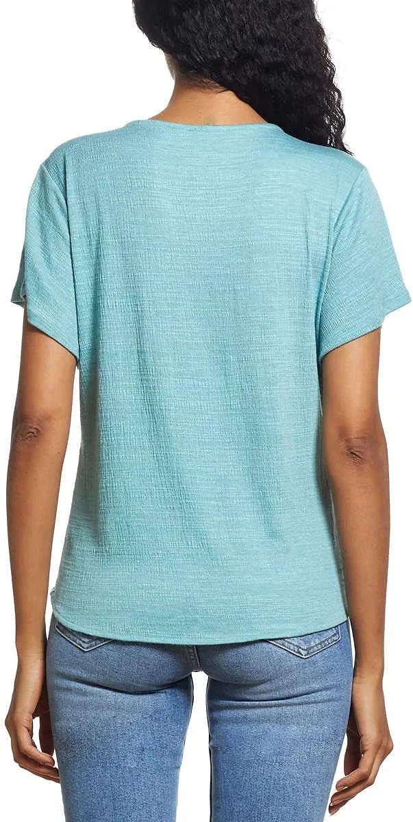 Weatherproof Vintage Ladies' Tie Front Top