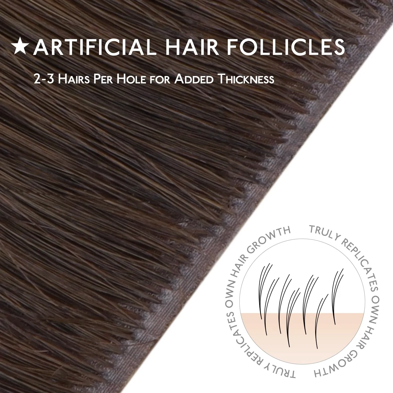 WENNALIFE Invisi Edge & Classic Tape in Hair Extensions Human Hair, 20 Inch 50g 20pcs(10pcs Invisi Edge & 10pcs Classic) Chocolate Brown Invisible Luxury Remy Hair Natural Seamless Injected Tape Ins