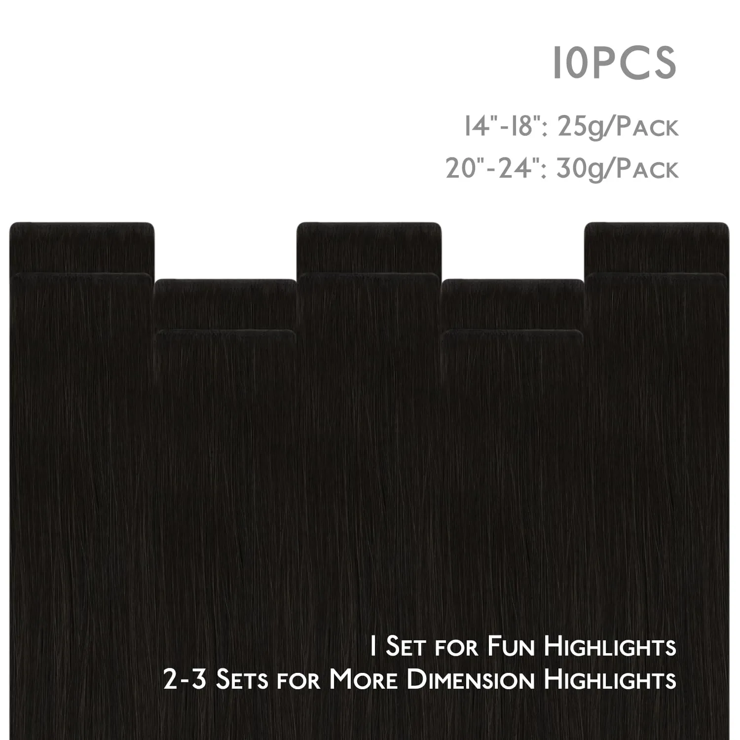 WENNALIFE Invisi Edge Tape in Hair Extensions Human Hair, 16 Inch 25g 10pcs Natural Black Invisible Luxury Remy Hair Extensions Natural Seamless Injected Tape Straight Extensiones De Cabello Humano