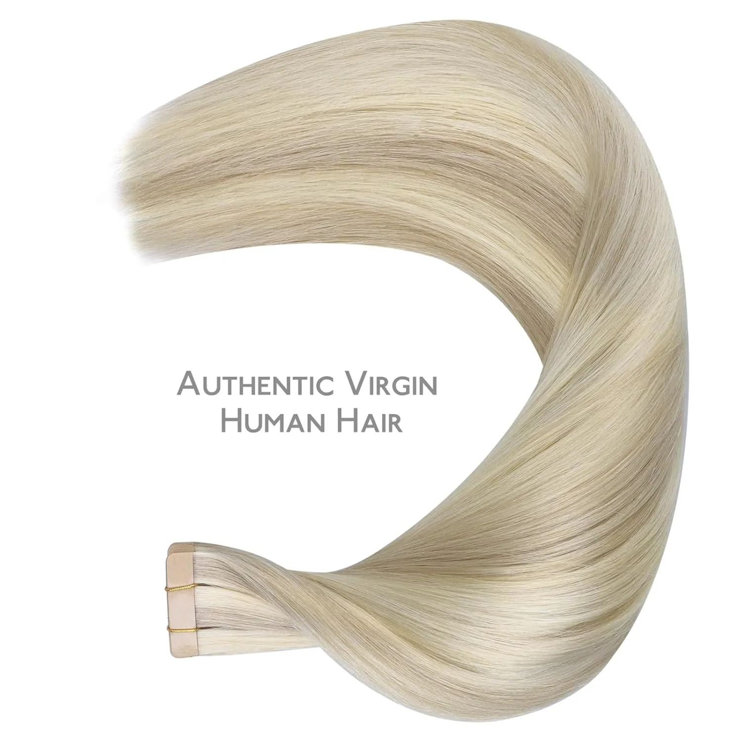 WENNALIFE Tape in Hair Extensions Human Hair Ash Blonde Highlighted Platinum Blonde Tape in Extensions, 10pcs 30g 22 inch Remy Invisible Tape Ins Straight Soft Real Human Hair Tape in Extensions