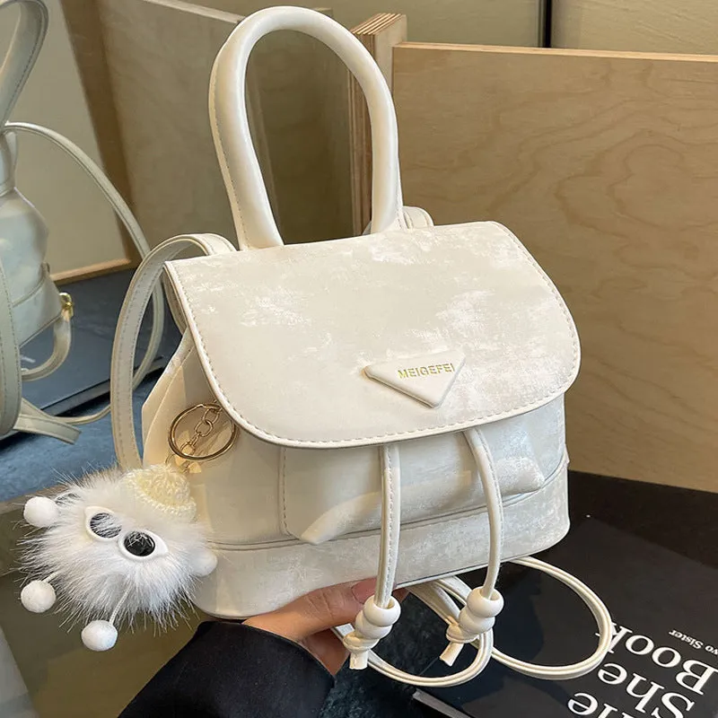 Wholesale Fashion Retro Solid Color Casual Simple Backpack