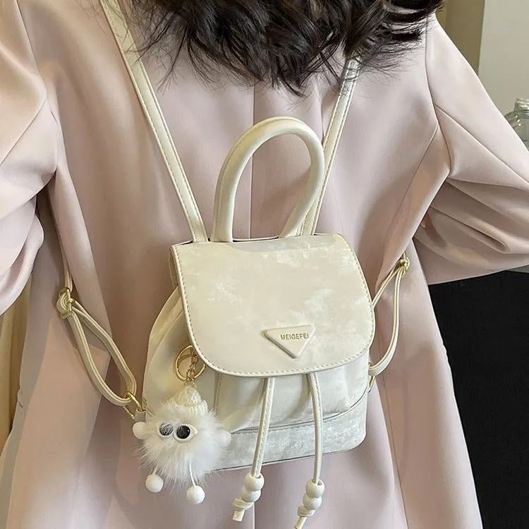 Wholesale Fashion Retro Solid Color Casual Simple Backpack