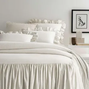 Wilton Natural Bedspread, King Size, Neutral Solid Pattern