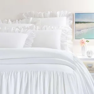 Wilton White Bedspread, King Size, White Solid Pattern