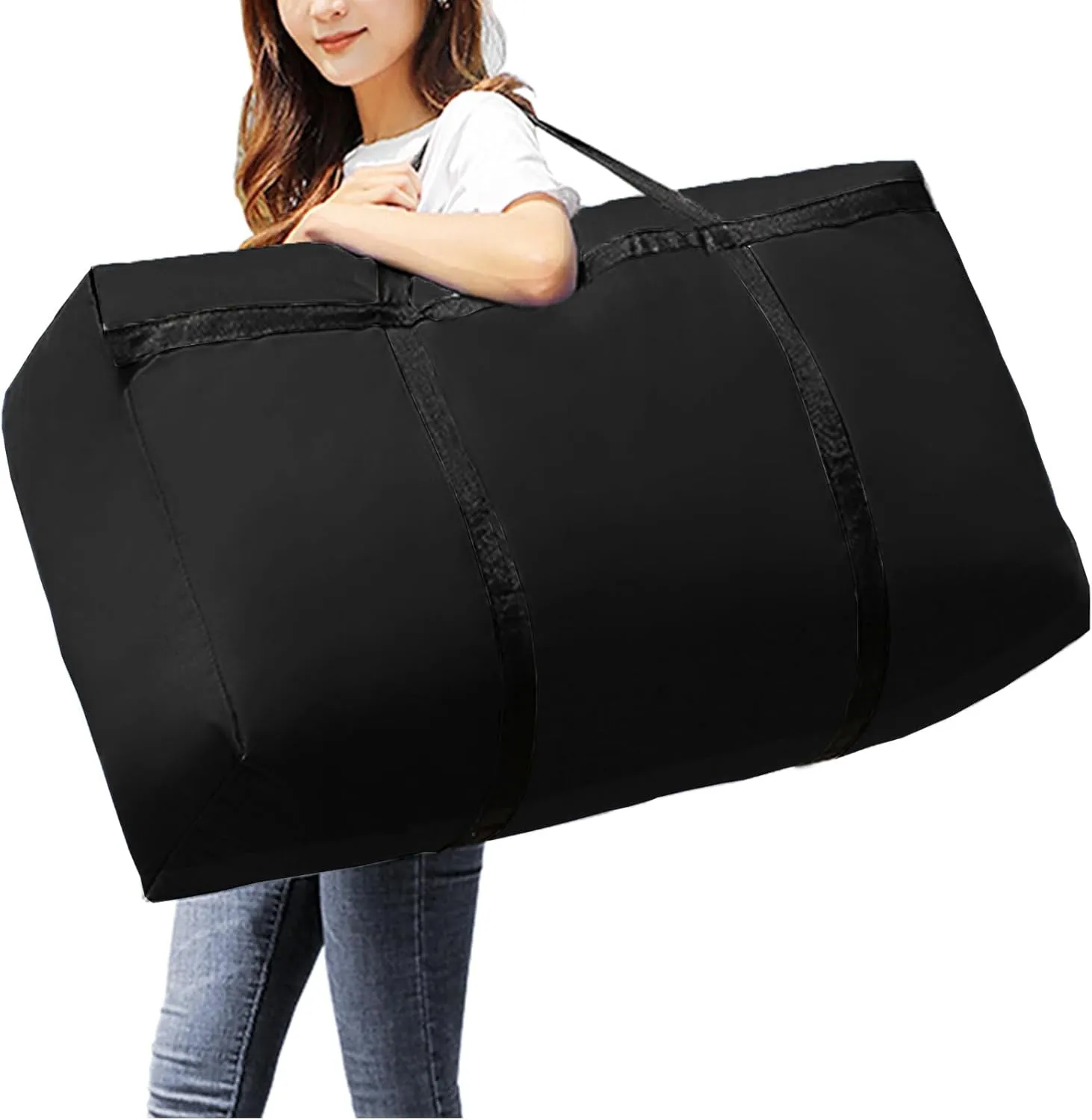 WITERY 2 Pack 180L Large Storage Bags - Big Moving Bags Heavy Duty with Zippers & Handles, Alternative to Moving Boxes and 39Inch Storage Tote for Space Saving, Travel, Clothes, Blankets, Pillows