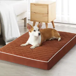 WNPETHOME Orthopedic Dog Beds - Extra Large Waterproof, Washable Cover & Anti-Slip Bottom, Egg Crate Foam, Multi-Needle Quilting XL Dog Crate Bed