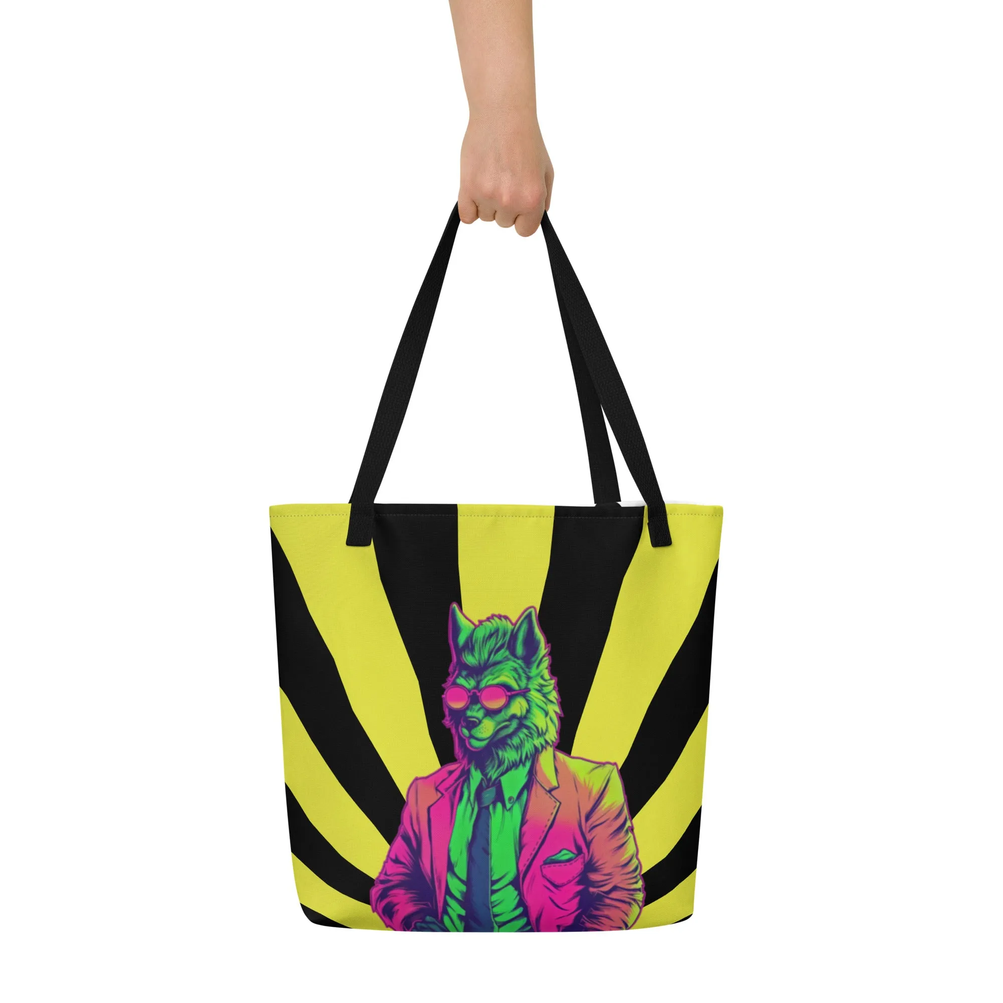 Wolf-igure It Out - Large Tote Bag