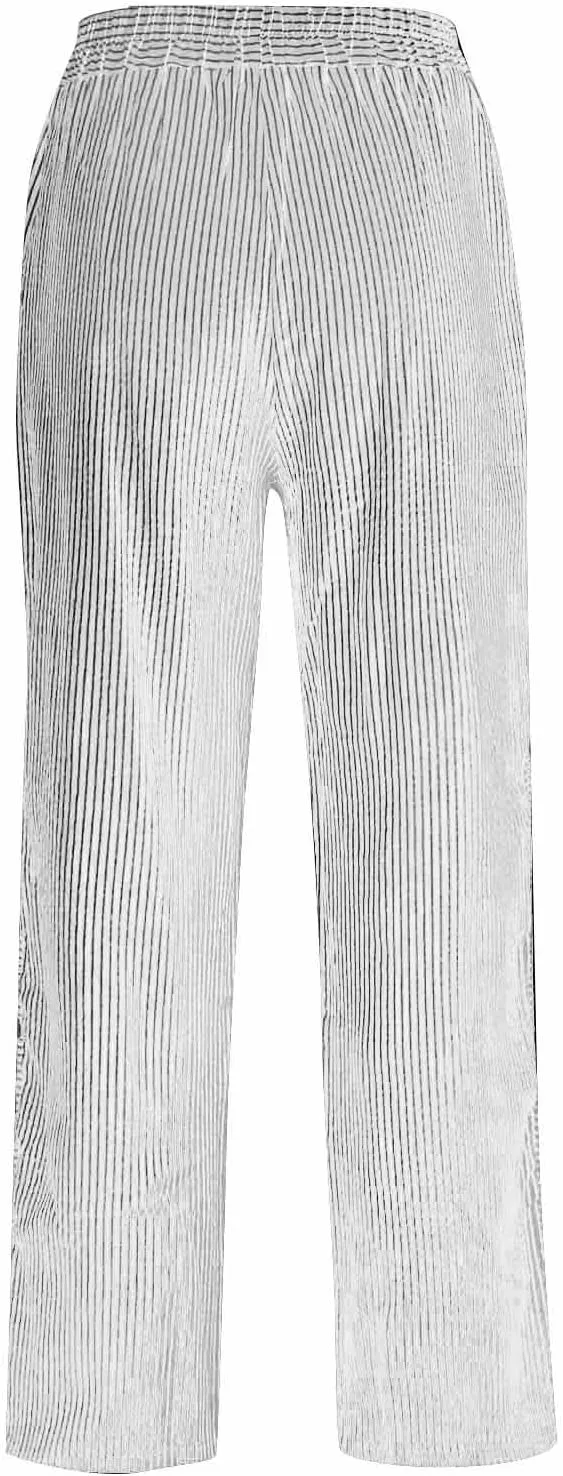 Women Capri Pants Drawstring Elastic Waisted Side Button Lounge Pant Trendy Solid Straight Leg Trousers with Pocket