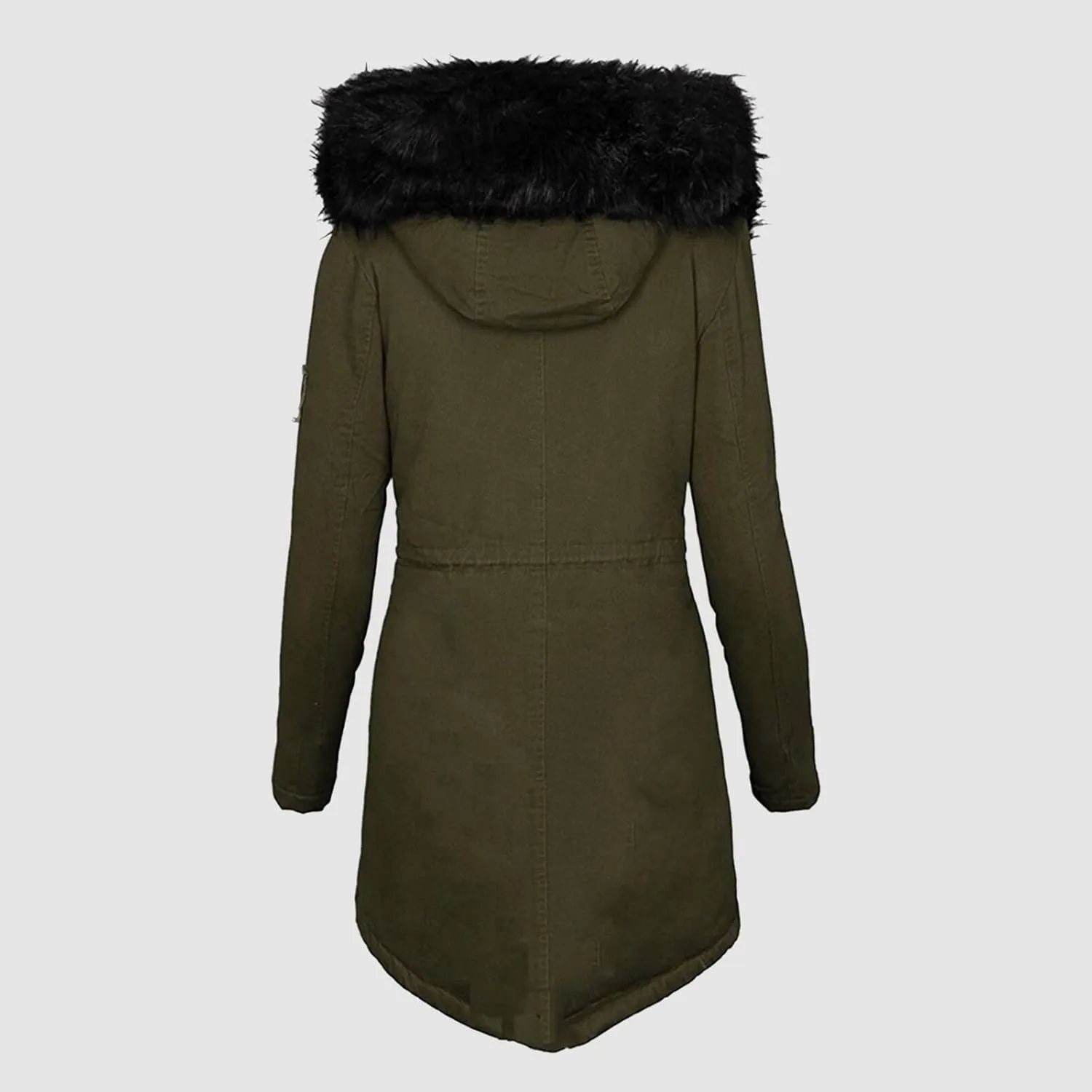 Women Down Puffer Jacket with Hood Trendy Winter Fashion Lined Hooded Snow Coat Jacket Outwear Long Jackets for