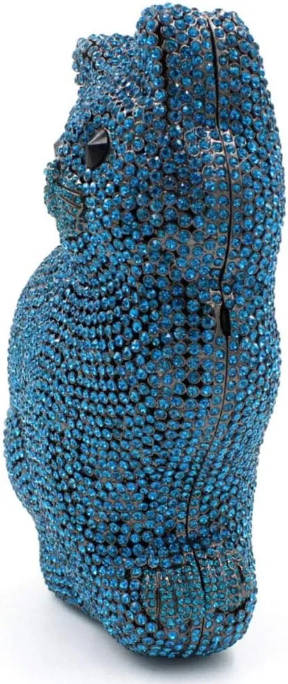 Women Evening-Bag Chain Wedding Ladies Clutches-Purse Rhinestones Luxury Handbags Cat