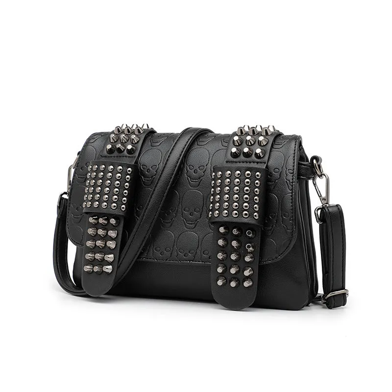 Women's Beautiful Stylish Tide Rivet Skull Bags