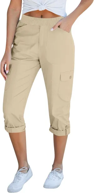 Womens Capri Yoga Pants Yoga Sweatpants Running Joggers Cropped Pant with Pocket Drawstring Loose Fit Pants 2025