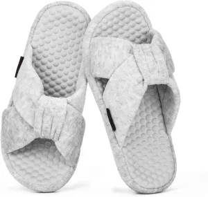 Women's House Slippers | Soft Memory Foam, Massage Beads, Non-Slip Rubber Sole | Cozy Velvet Indoor/Outdoor Slippers | Birthday Gifts & Mother's Day Gifts for Women