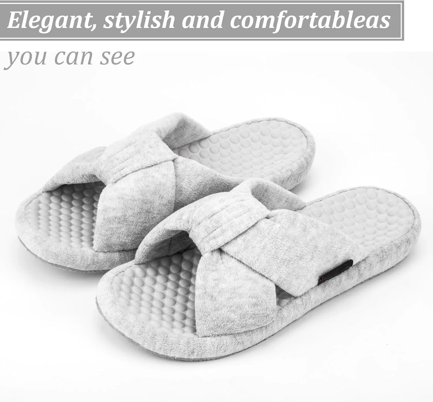 Women's House Slippers | Soft Memory Foam, Massage Beads, Non-Slip Rubber Sole | Cozy Velvet Indoor/Outdoor Slippers | Birthday Gifts & Mother's Day Gifts for Women