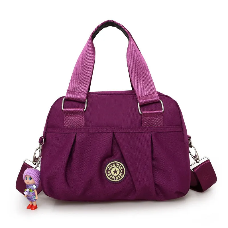 Women's Innovative Washed Cloth Korean Style Crossbody Bags