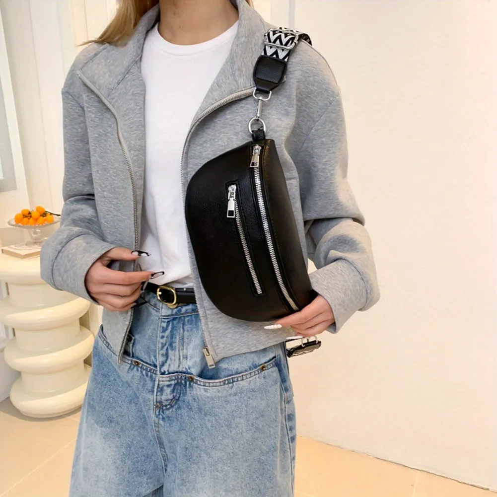 Women's Retro PU Leather Waist Bag