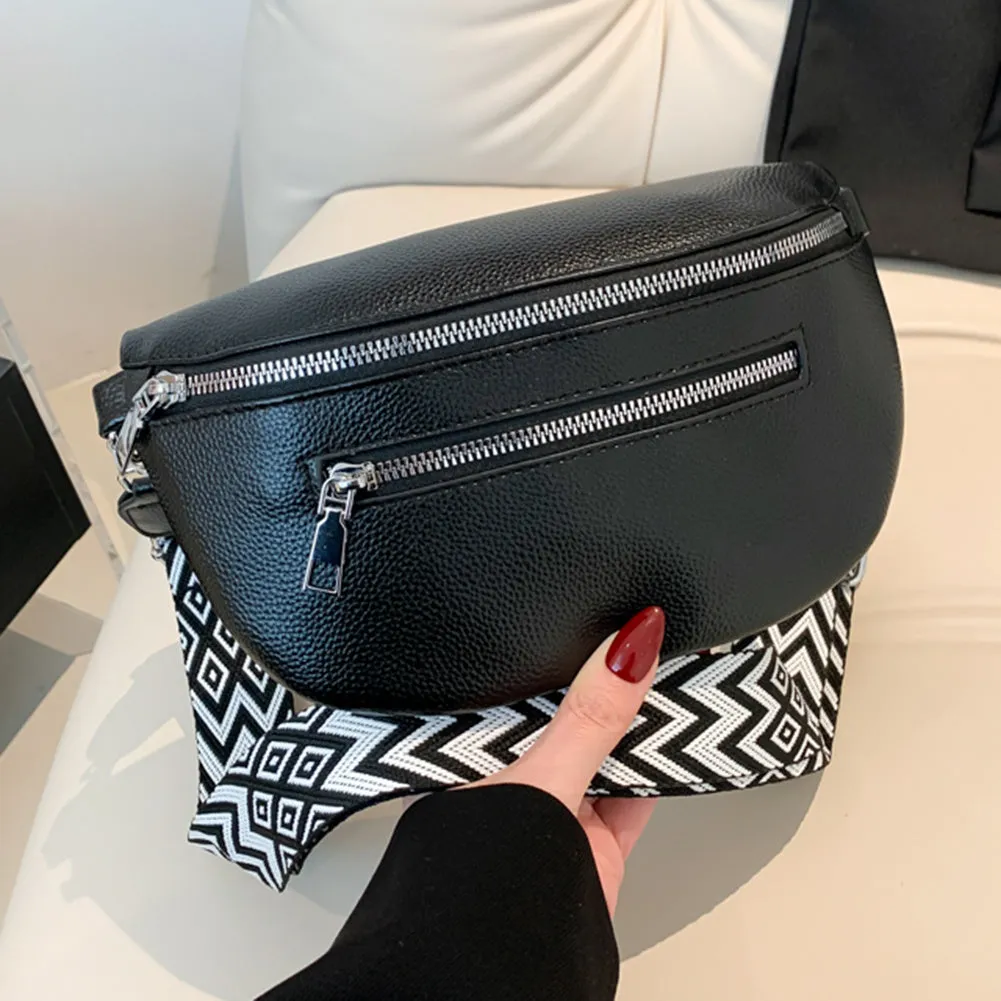 Women's Retro PU Leather Waist Bag