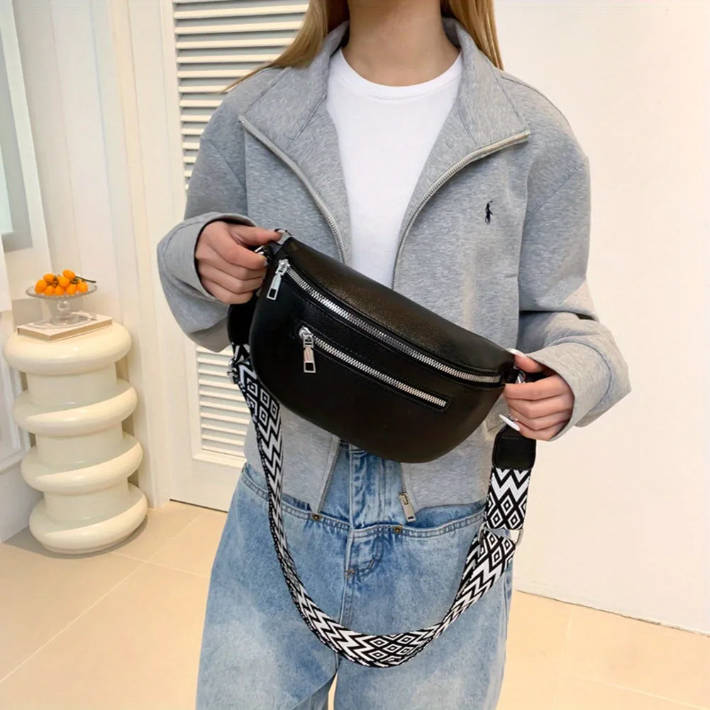 Women's Retro PU Leather Waist Bag
