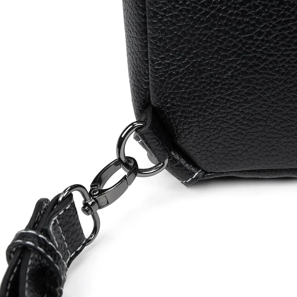 Womens Sling Bag Crossbody Fanny Pack Purse Leather Casual Fashion Travel Daypack Sport Chest Satchel for Women