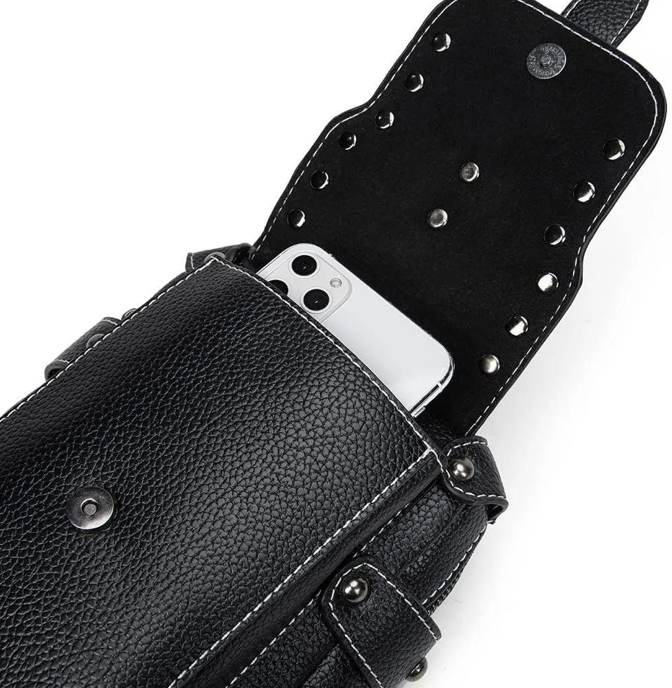 Womens Sling Bag Crossbody Fanny Pack Purse Leather Casual Fashion Travel Daypack Sport Chest Satchel for Women