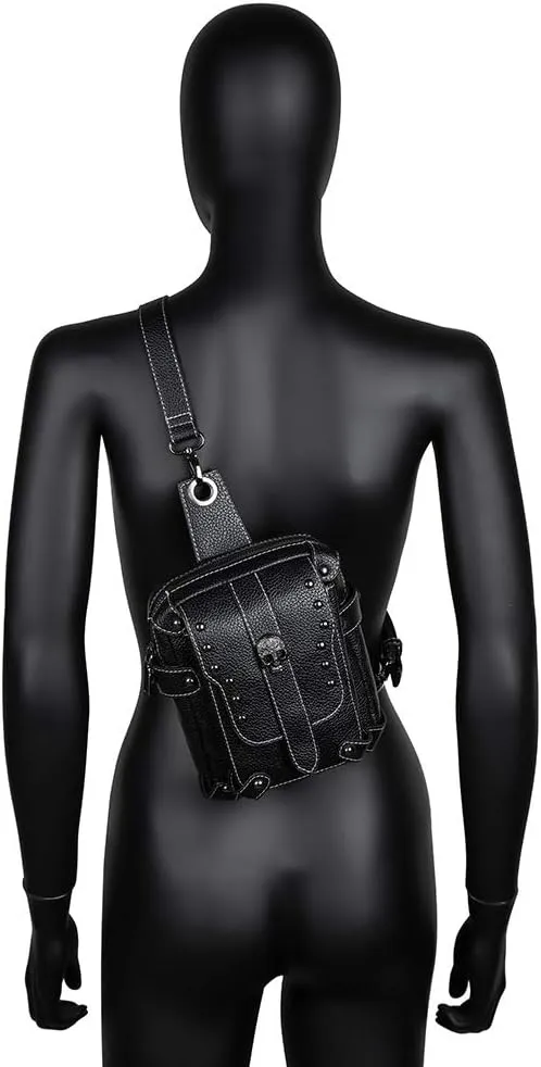 Womens Sling Bag Crossbody Fanny Pack Purse Leather Casual Fashion Travel Daypack Sport Chest Satchel for Women