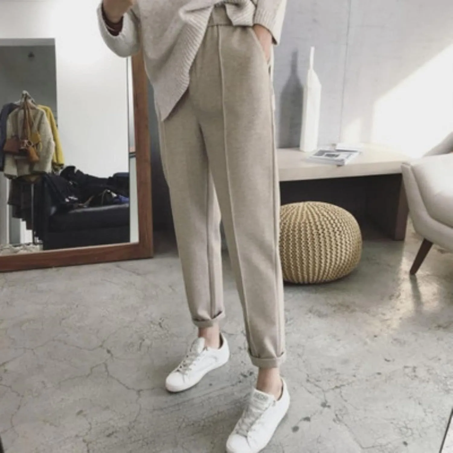 Womens Wide Leg Pants Womens Casual High Waist Straight Leg Pants Summer Floral Solid Long Palazzo Lounge Beach Trousers