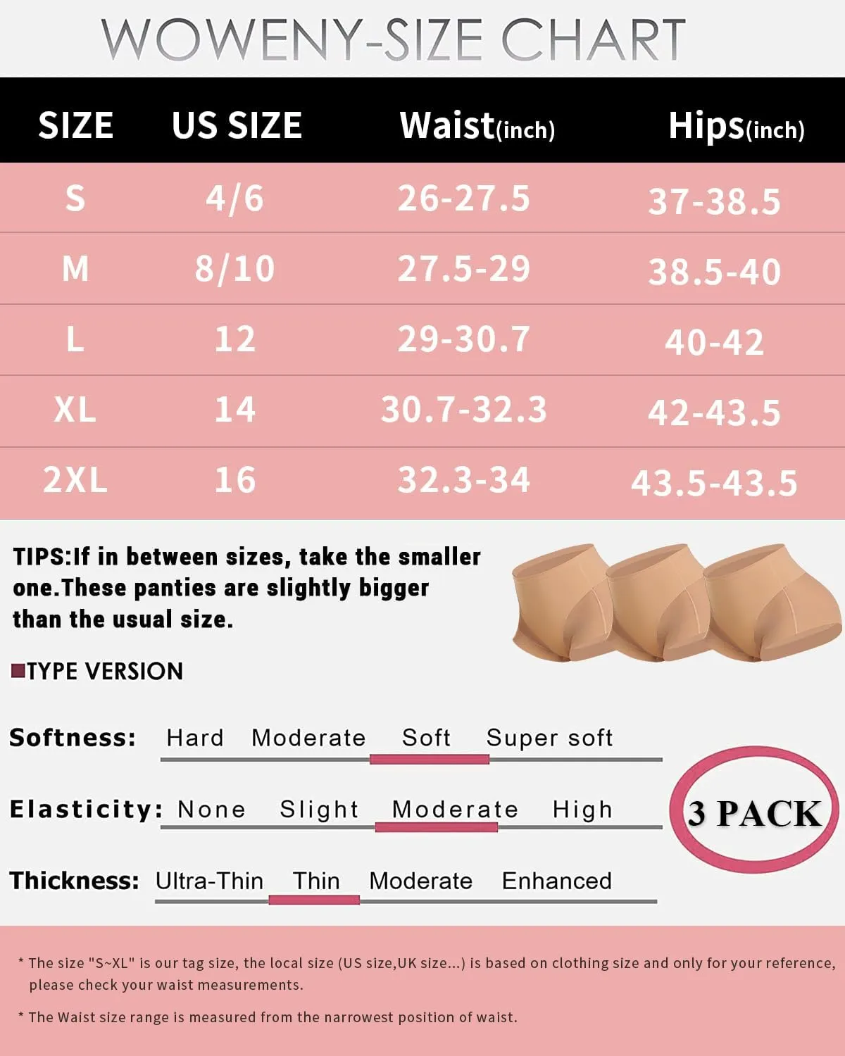 WOWENY 2 Packs Tummy Control Panties for Women Seamless Sexy Underwear Comfy Mesh Body Shaper Shapewear