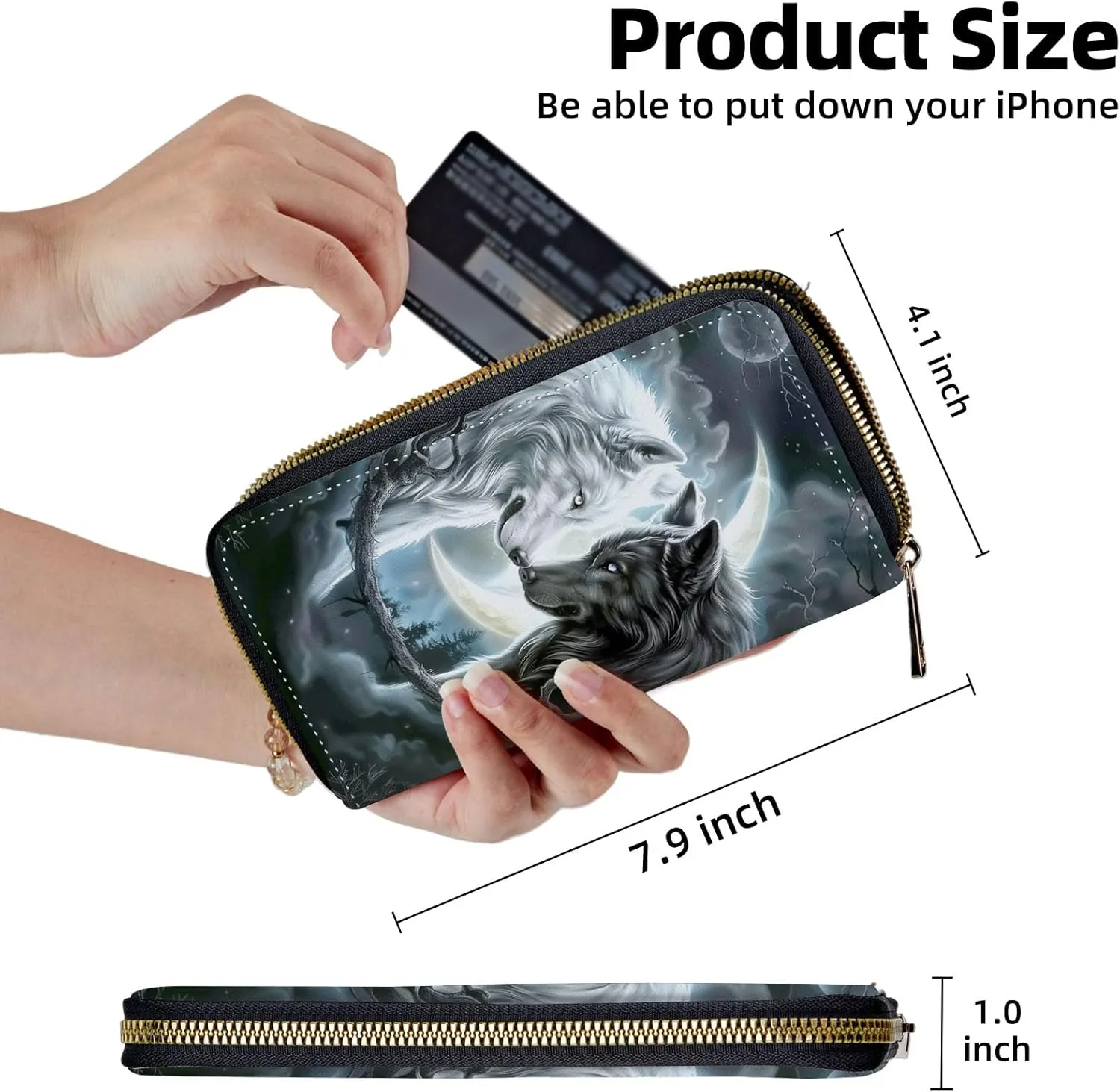Wrist Wallets for Women, Lightweight RFID Blocking Multi-Functional Secure Wrist Purse for Travel, Daily Use