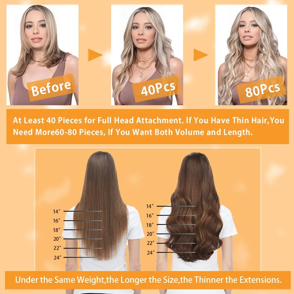 YDDM Natural Black 20pcs 18 Inch Tape in Hair Extensions Human Hair, 100% Remy Human Hair for Women Straight Seamless Invisible Tape in Hair Extensions(1B#, 18 Inch)