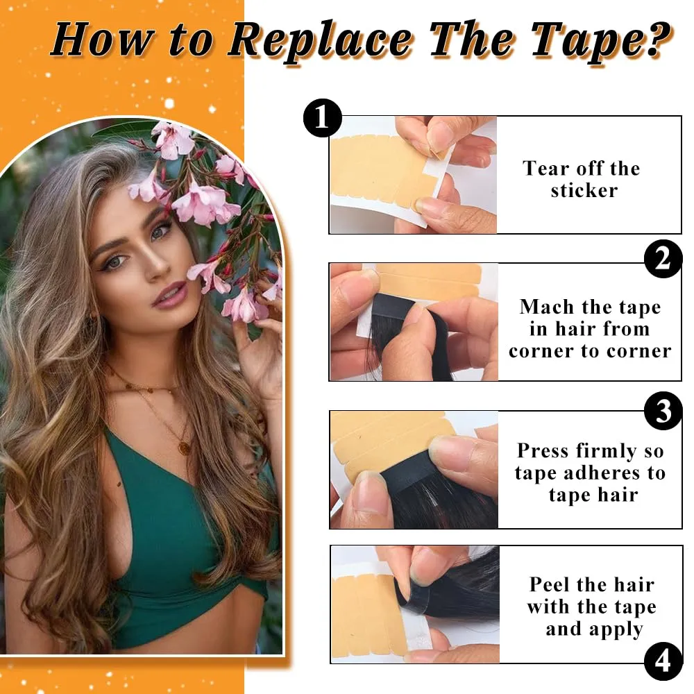 YDDM Tape in Hair Extensions, 18 Inch Gold Brown 100% Remy Human Hair 20pcs Straight Seamless Invisible Tape in Hair Extensions(10#, 18 Inch)