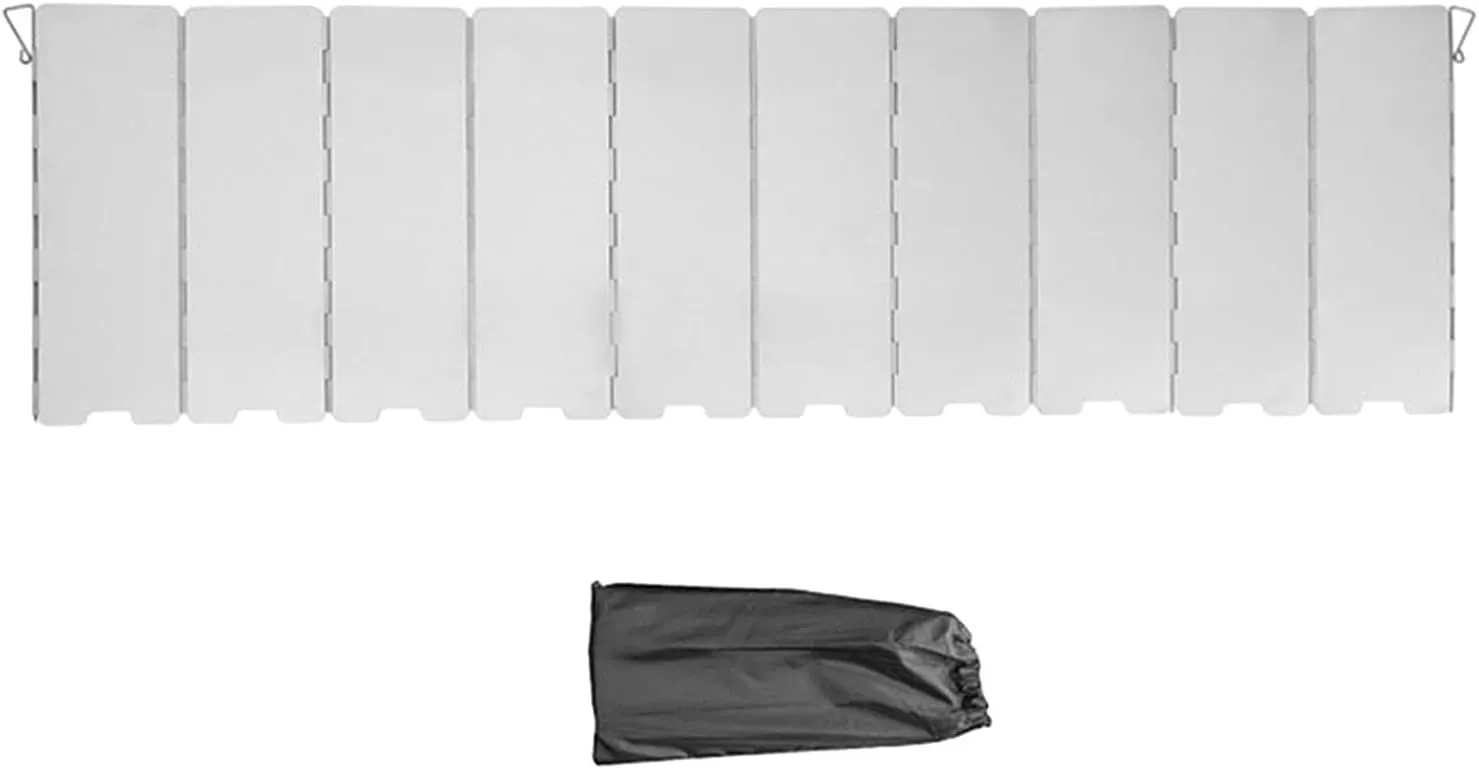 Yiju Gas Stove Windshield with Storage Pouch for Outdoor Activities