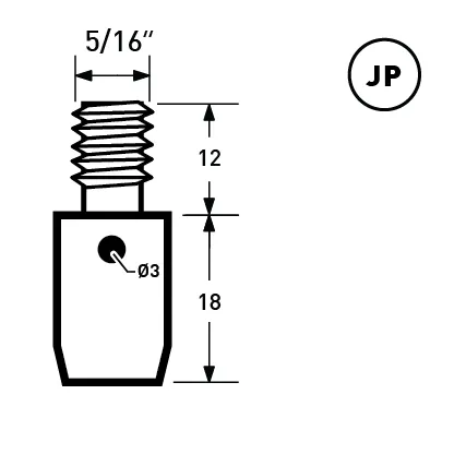 YKK | 8mm Convex Head Jeans Rivet | YR-CV8L