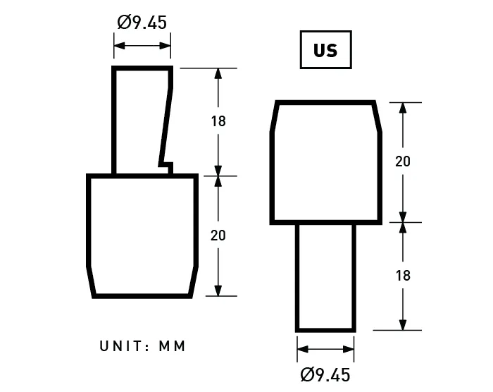 YKK | 9.5mm 'Union Made' Convex Head Jeans Rivet | YR-UM95S