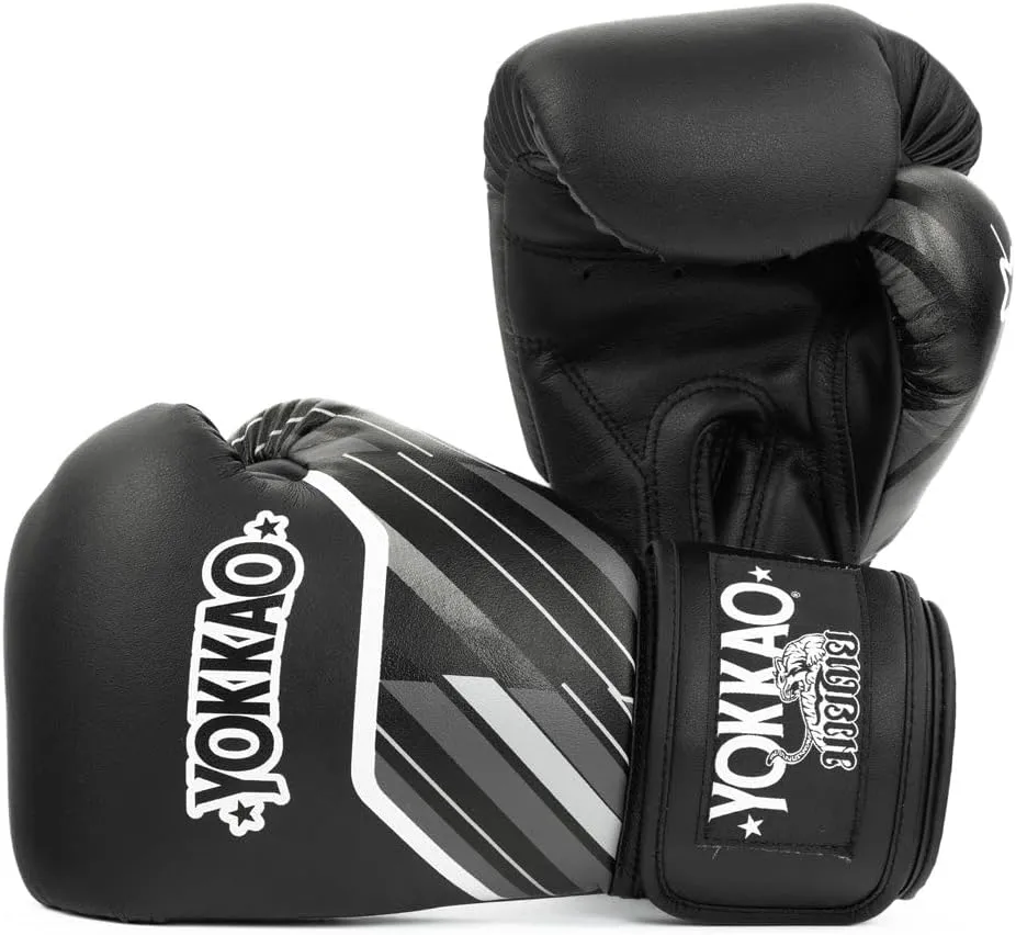 Yokkao Muay Thai Boxing Gloves – Essential Gloves for Beginners Men & Women Microfiber Leather Multi-Layered Foam Padding & Secure Fit