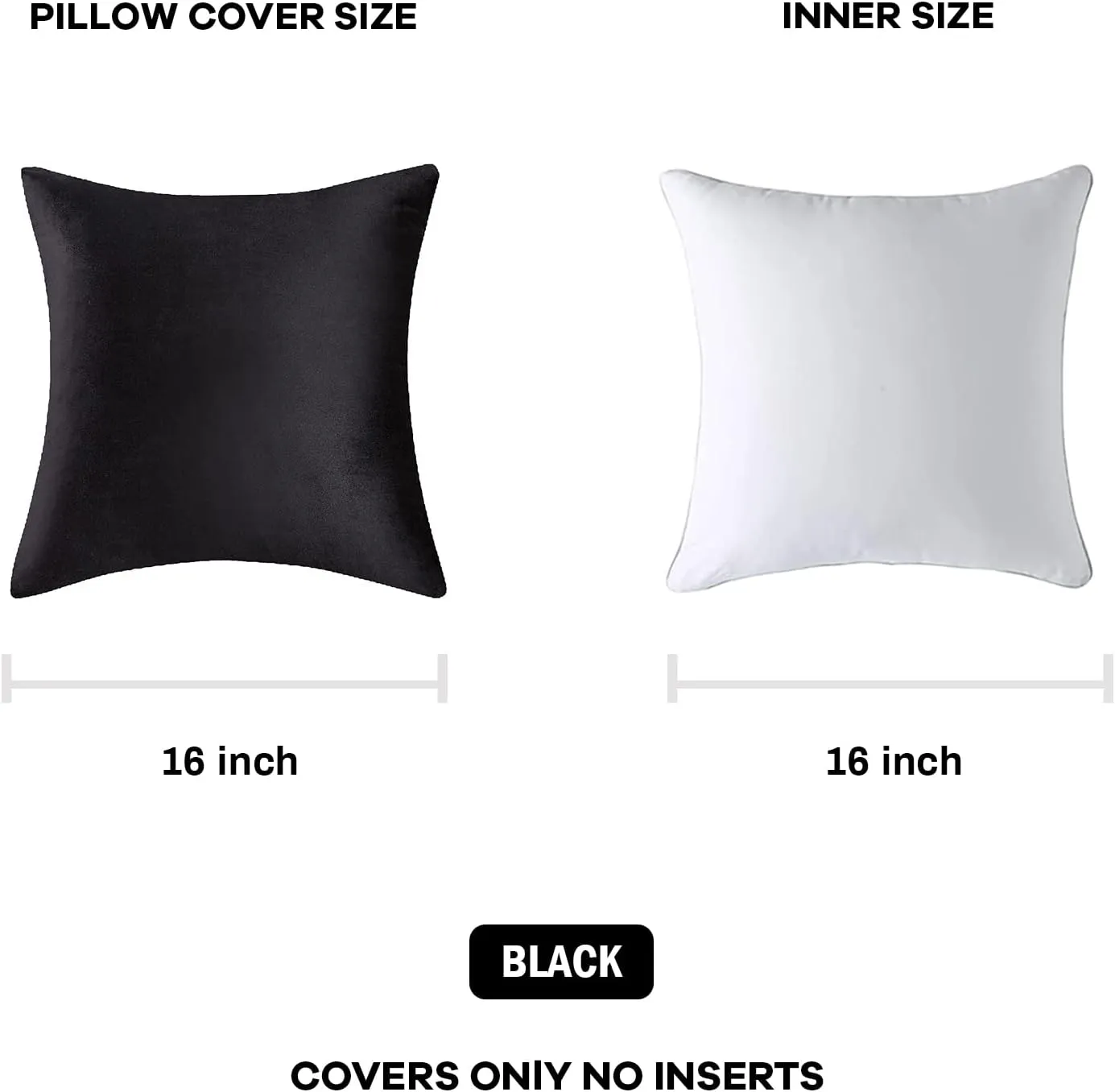 Yonous Throw Pillow Covers, Velvet Soft Decorative Cushion Case for Sofa Bedroom Car, Set of 4, 16x16 Inch, Eggplant Purple