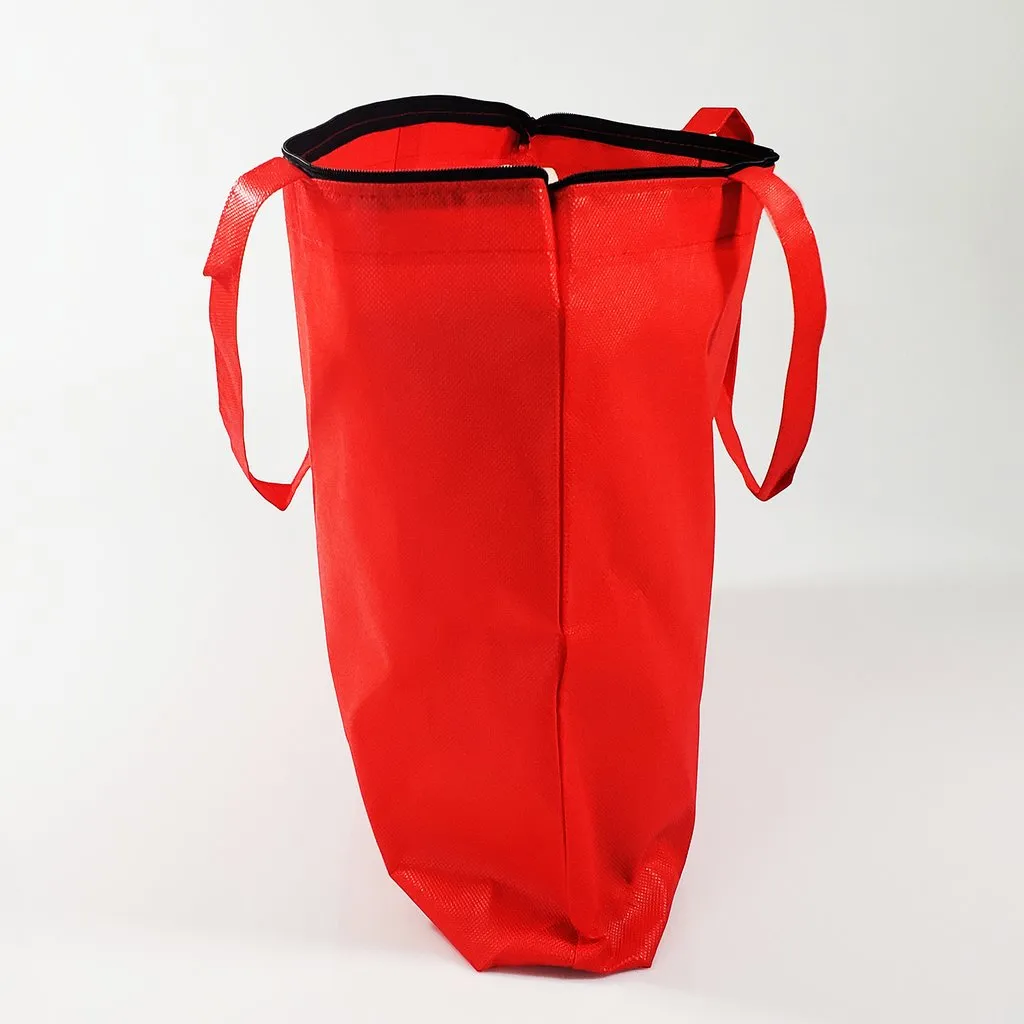 Zippered Promo Convention With Your Logo - Promotional Gusset Tote Bags